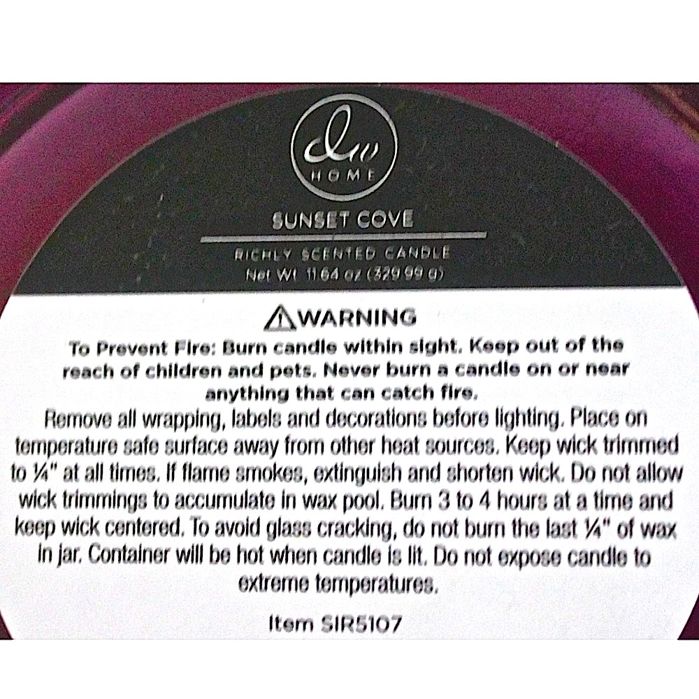 DW HOME CANDLE SUNSET COVE SIREN RICHLY SCENTED NEW - Picture 3 of 3
